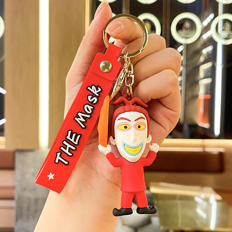 Wholesale Christmas Cartoon Cute PVC Soft Glue Keychains ACC-KC-XJY004