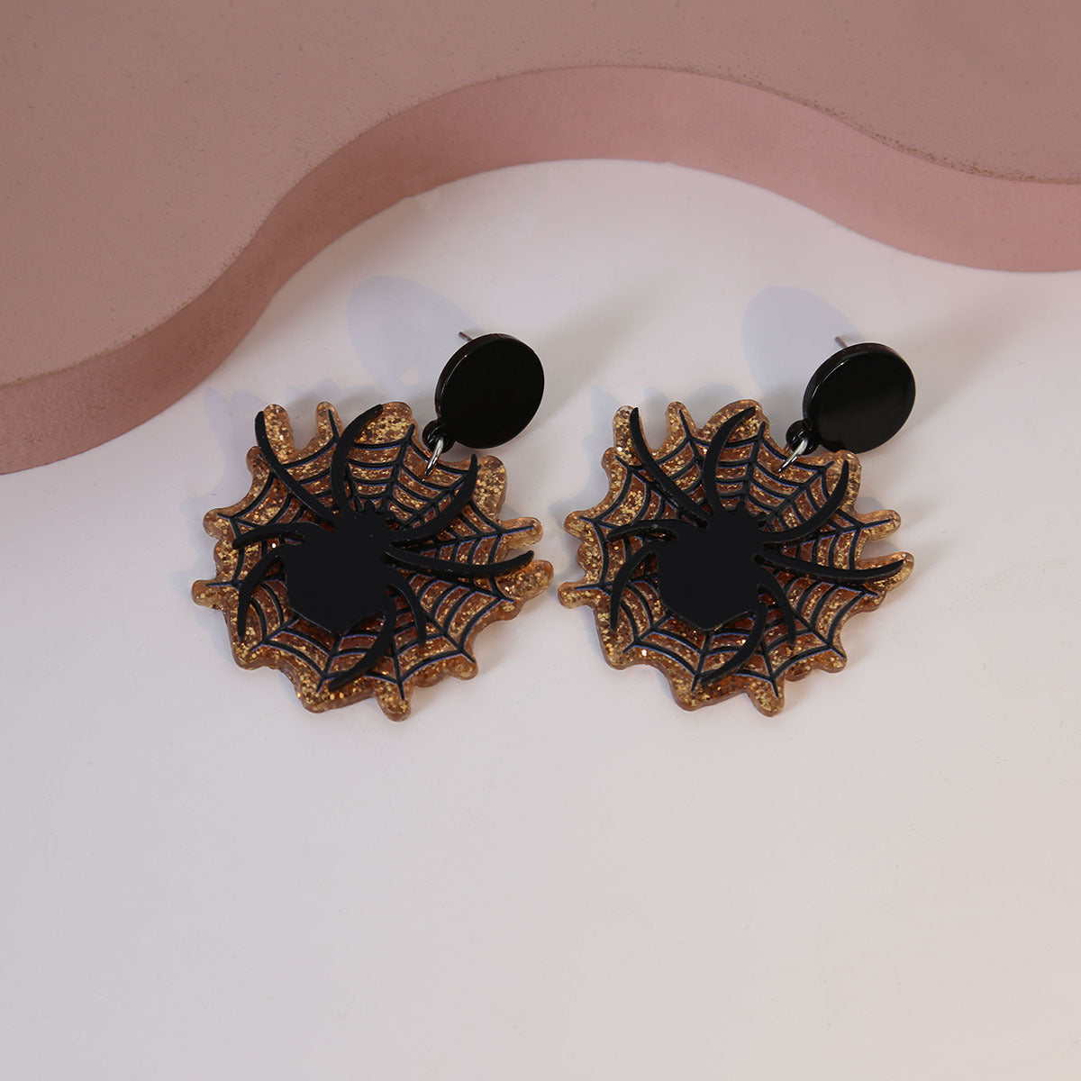 Wholesale Personality Cartoon Web Acrylic Earrings