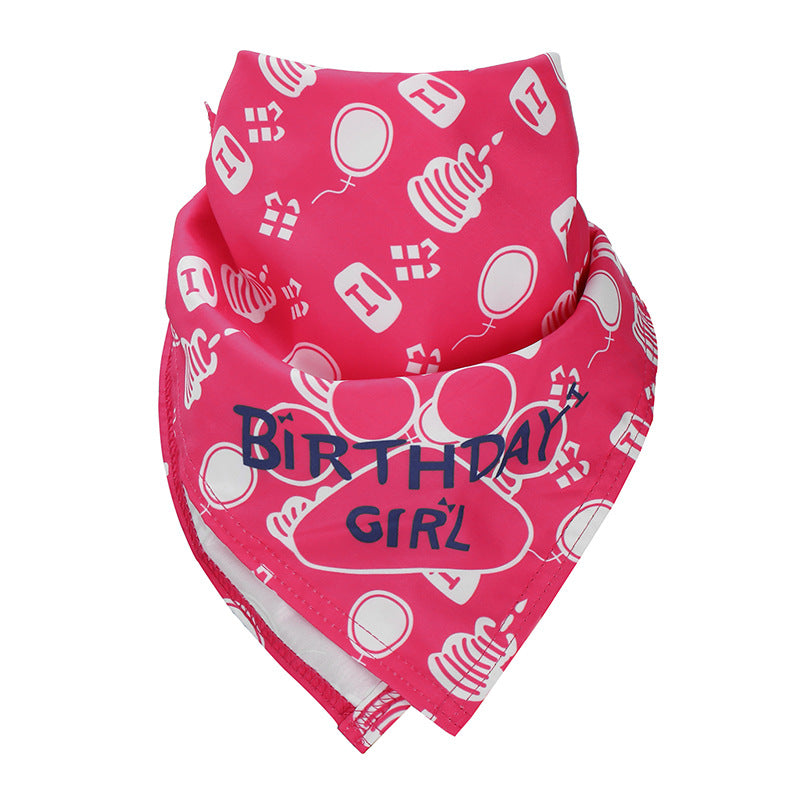 Wholesale Red Polyester Pet Triangle f For Dog Cat Birthday Party Gift Accessory