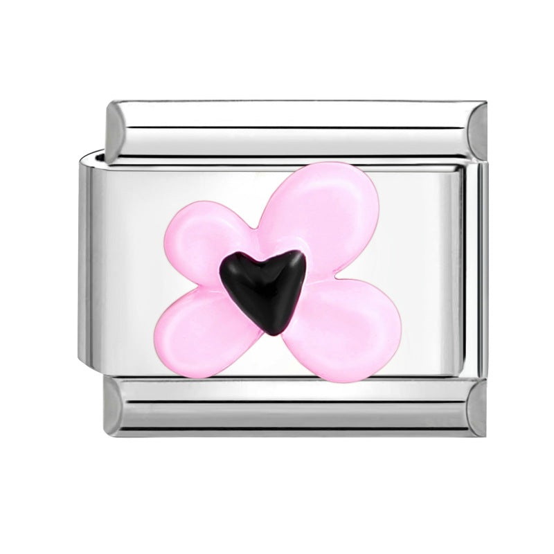 Wholesale Italian Charm Bracelet 9mm DIY Splicing Cute Creative Stainless Steel Composable Bracelet