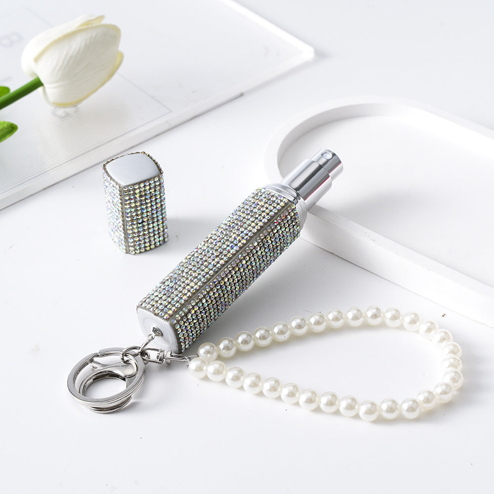 Wholesale Rhinestone 10ML Portable Perfume Bottle Keychain Keychains Accessories ACC-KC-ZhiYa012