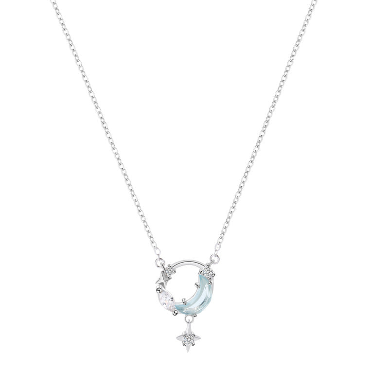 Wholesale 925 Sterling Silver Dream Chasing Star Necklace ACC-NE-XJF004