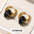 Wholesale  natural crystal agate abacus beads titanium steel gold-plated earrings