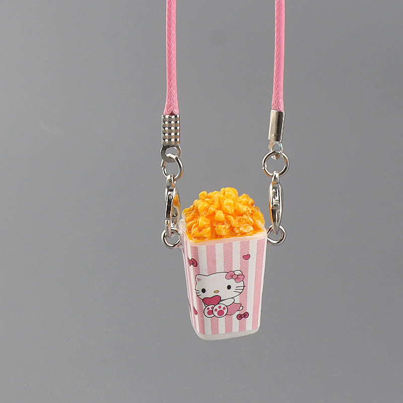Wholesale Cute cartoon mini popcorn doll accessories
