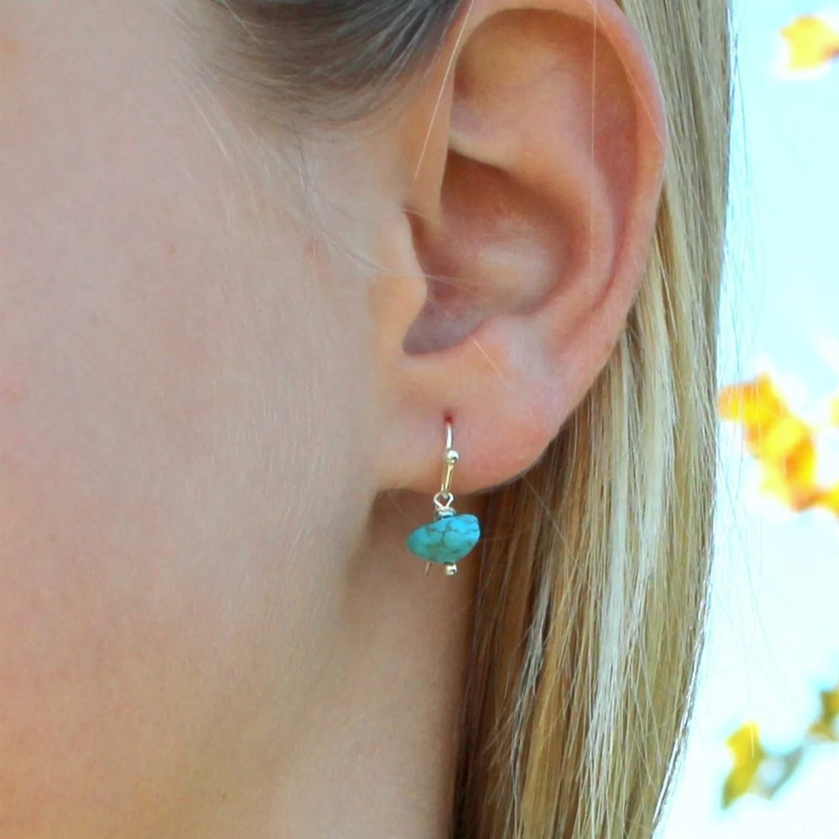 Wholesale A variety of simple natural crystal stone earrings ear jewelry