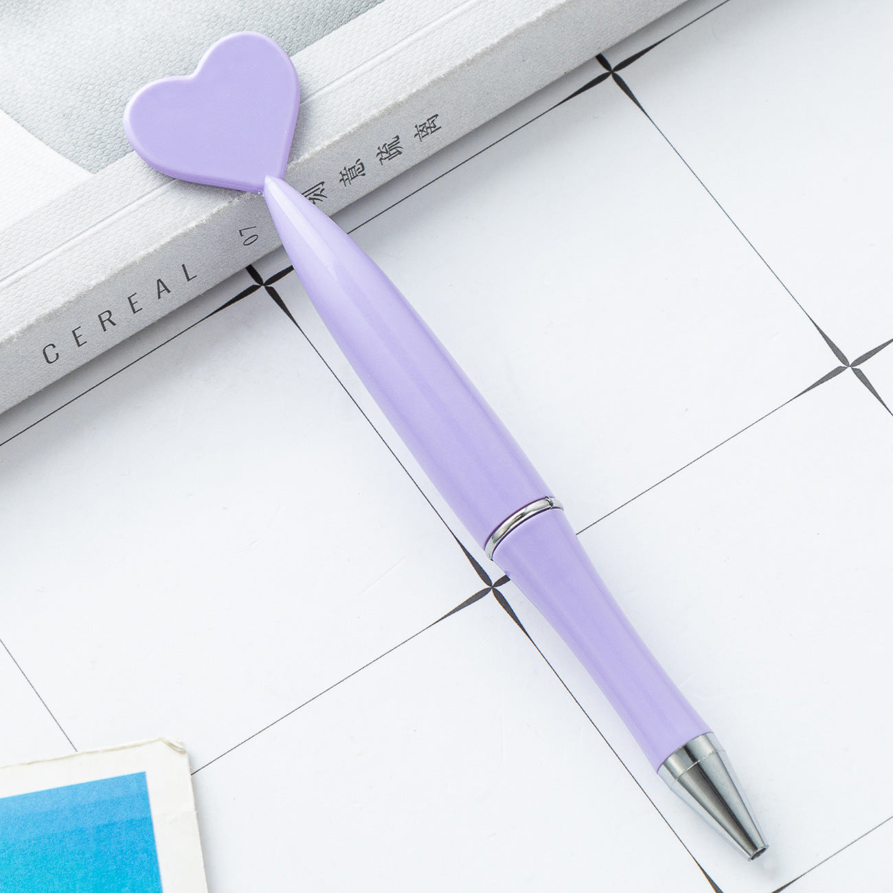 Wholesale Love Plastic Ballpoint Pen Heart Shaped Twist Pen ACC-PN-HuaH045