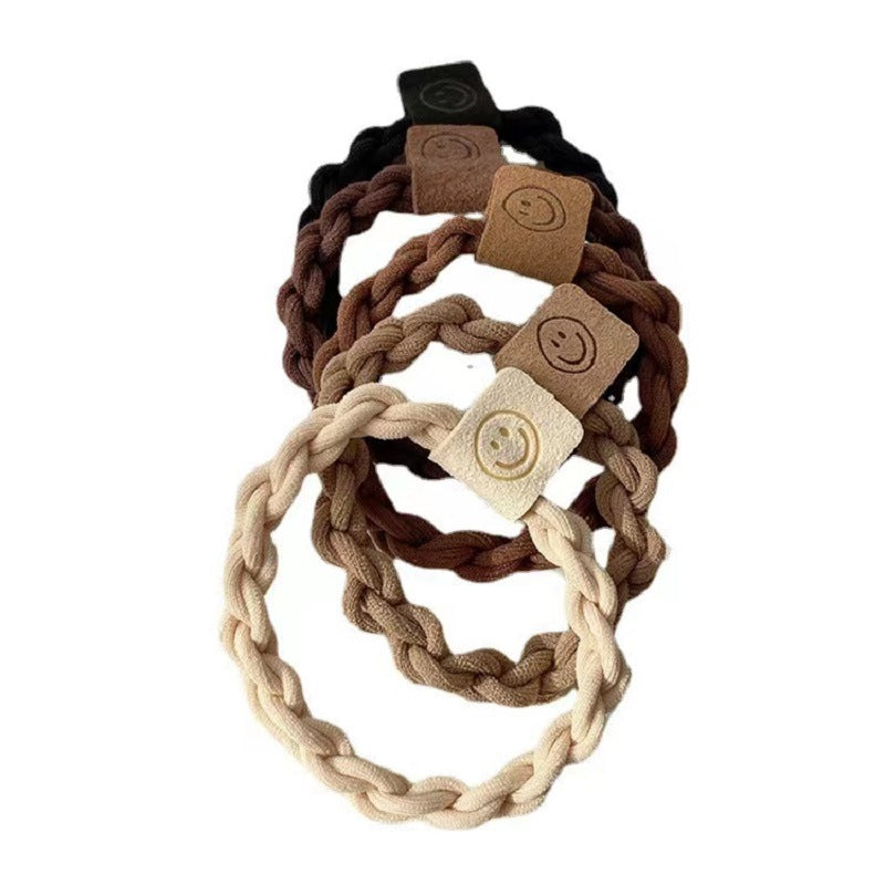 Wholesale 5pcs Braided Headband Hairband Leather Case Hair Scrunchies ACC-HS-Huidi004