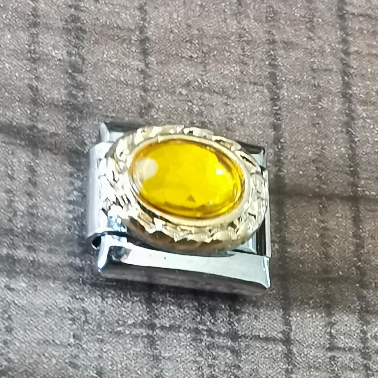 Wholesale Italian Charm Bracelet 9mm DIY Splicing Removable Stainless Steel Oval Gem Series Composable Bracelet ACC-BT-XY049