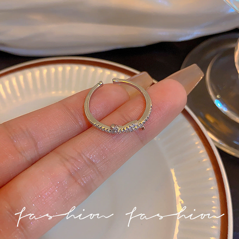 Wholesale Cross Kink Zircon Fine Ring