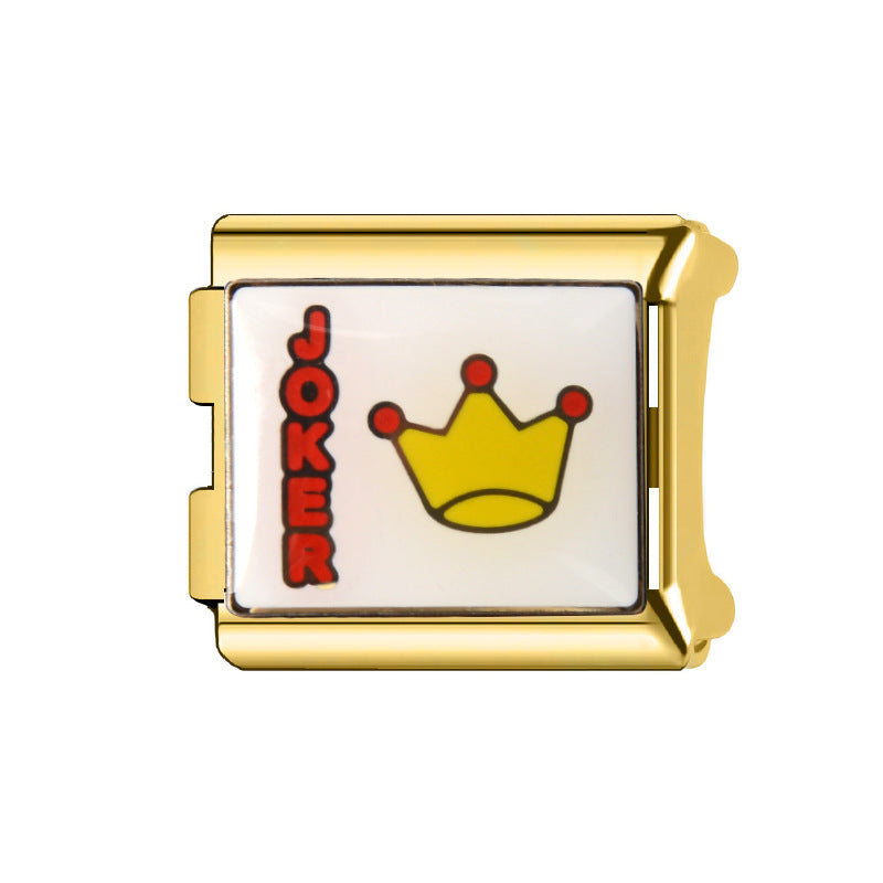 Wholesale Italian Charm Bracelet 9mm DIY Splicing Cartoon Cute Stainless Steel Composable Bracelet