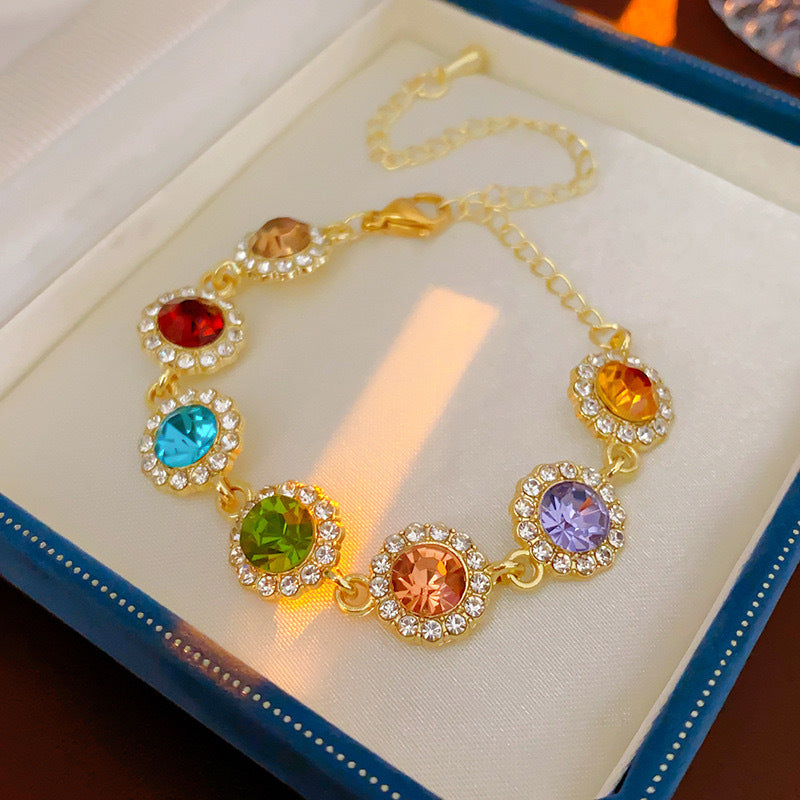 Wholesale colorful diamond necklace