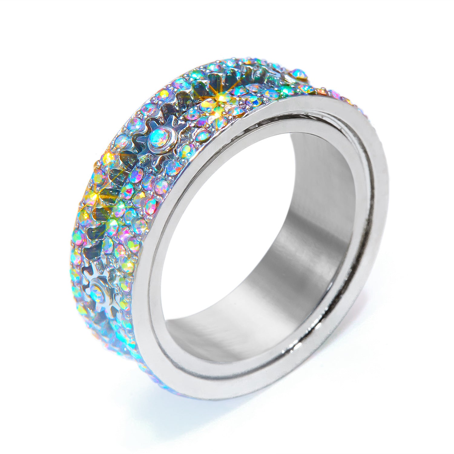 Wholesale Zinc alloy electroplating Gear rotating ring