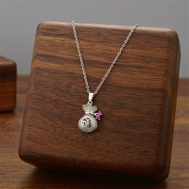 Wholesale Silver Titanium Steel Necklace ACC-NE-Quanx005