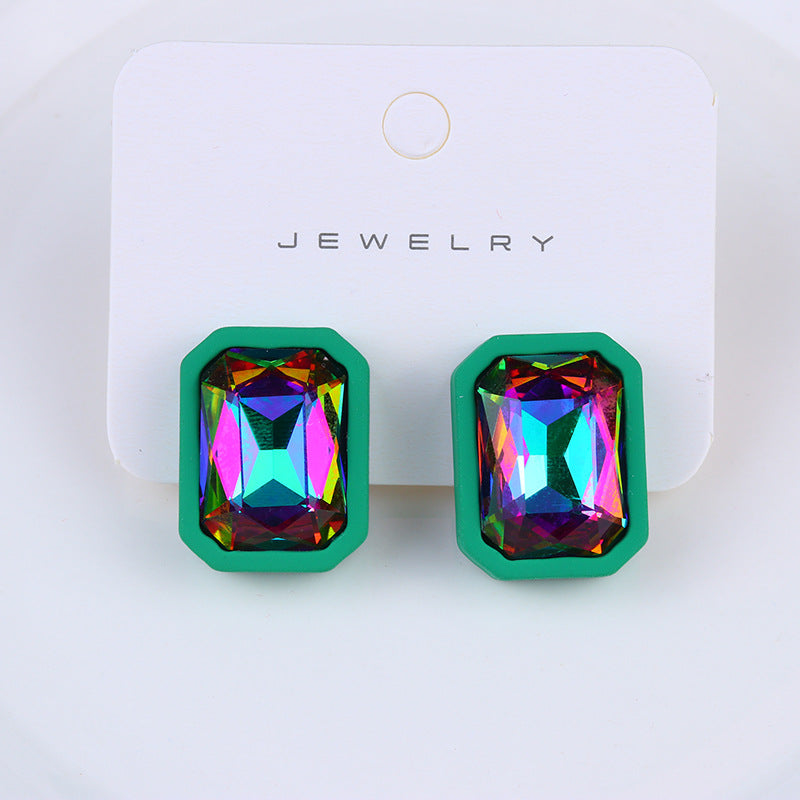 Wholesale Acrylic Checkerboard Earrings