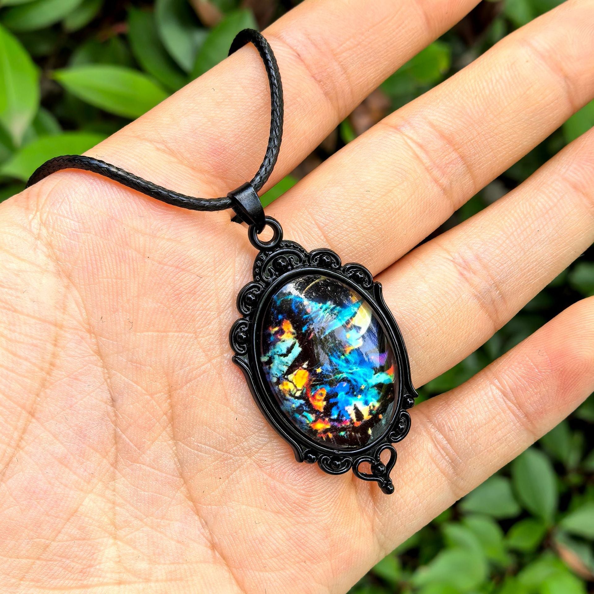 Wholesale  Halloween Dark Series Pu Leather Necklace