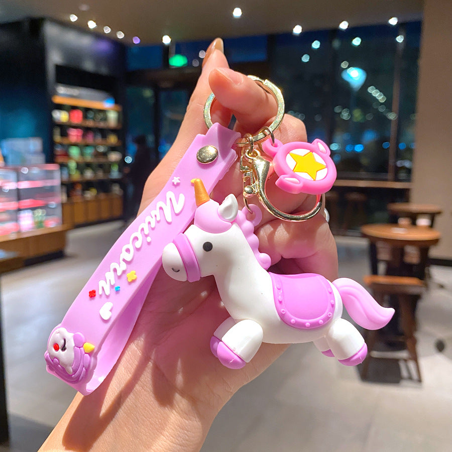 Wholesale Cartoon Pony PVC Soft Glue Cute Keychain ACC-KC-XinShu016