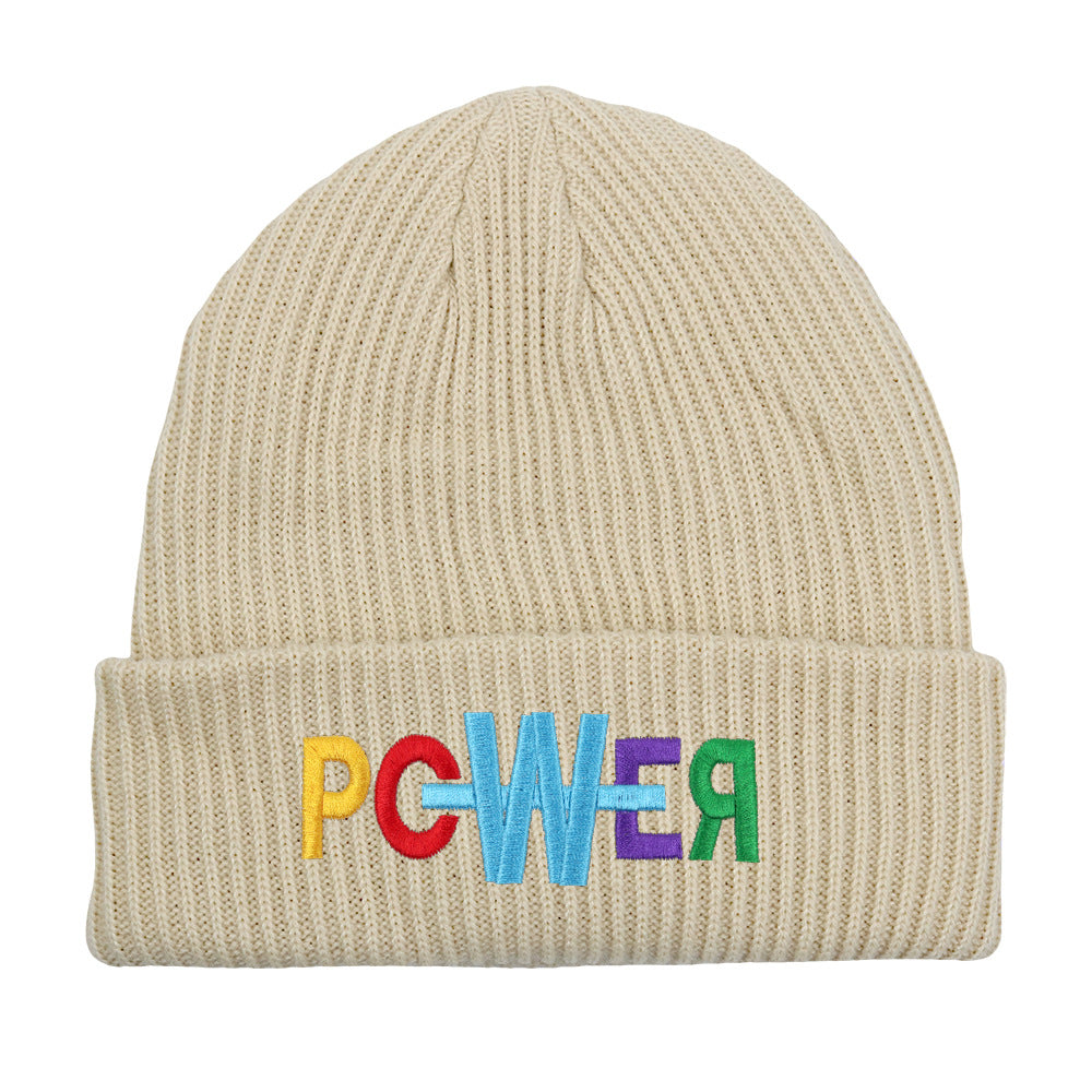 Wholesale embroidered letters wool beanie hat