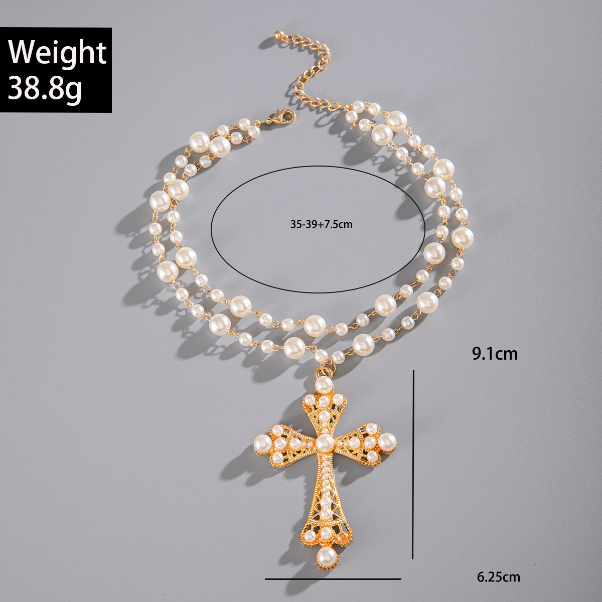 Wholesale  Exaggerated Personality Punk Style  Pearl Necklace