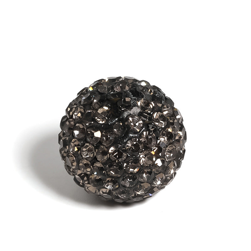 Wholesale 10pcs/pack 16mm Shambhala Clay Drill Ball Colorful Rhinestone Soft Clay Beads ACC-BDS-BoLG001