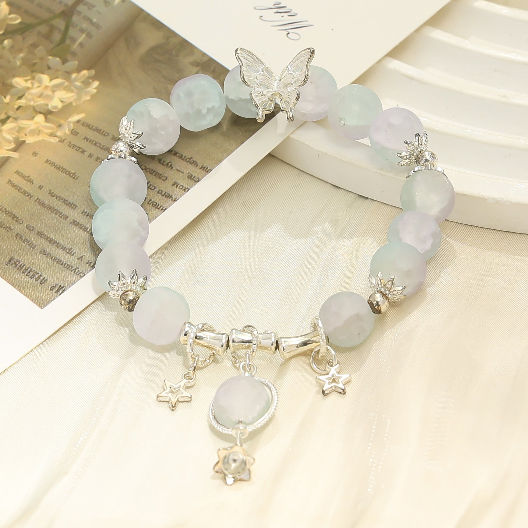 Wholesale  Month Star Glass Bracelet