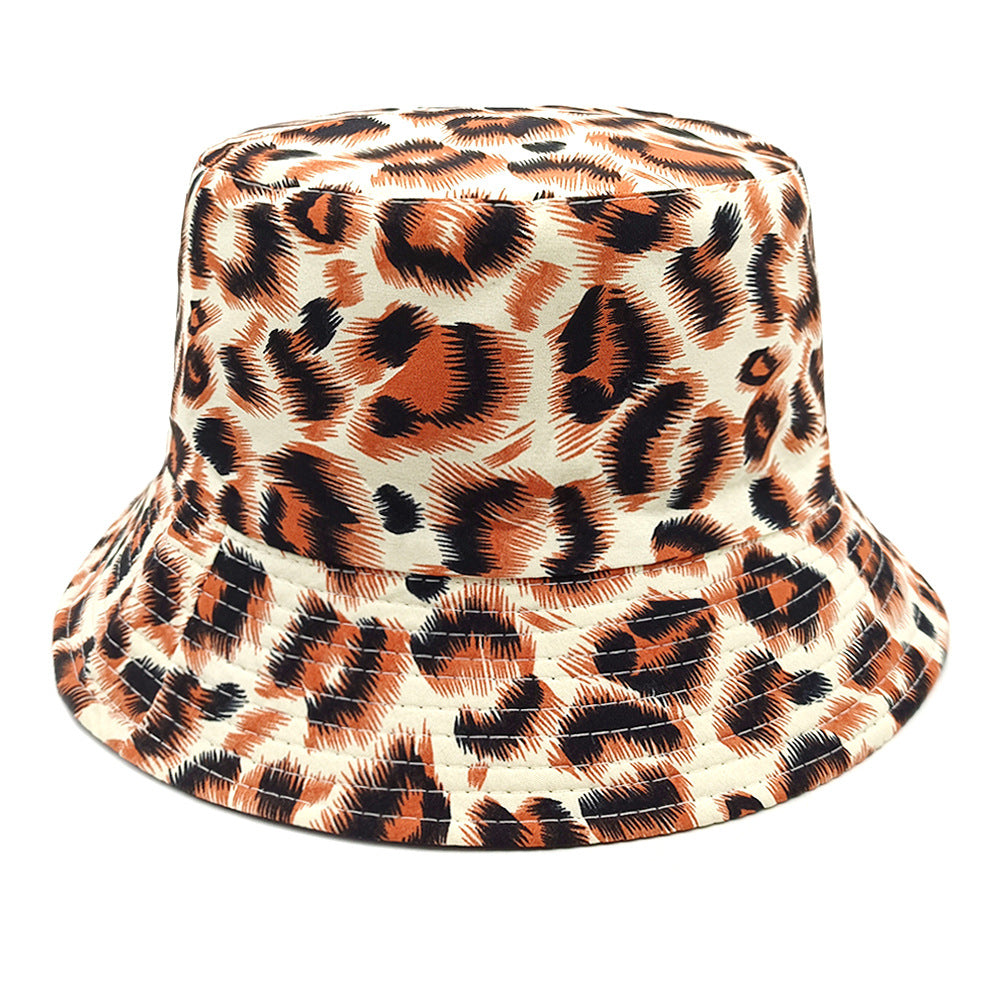 Wholesale  leopard print  basin hat bucket hat