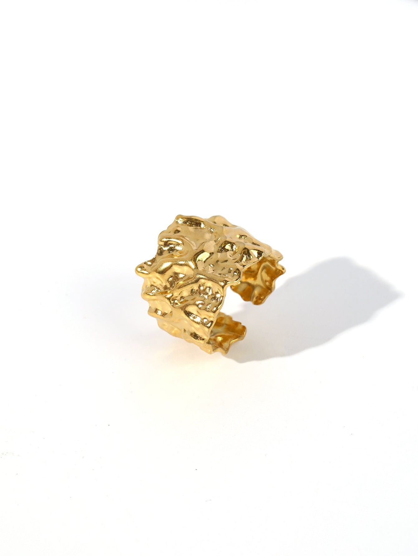 Wholesale Vintage Stainless Steel Ring 18k Gold Plated Butterfly Rings ACC-RS-MuC009