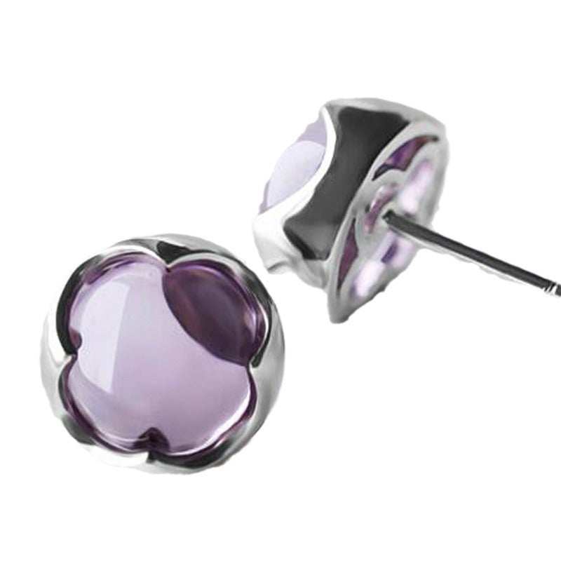 Wholesale 925 Sterling Silver Amethyst Earrings
