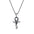 Wholesale  Retro Trendy Design Sense Mamba Snake Cross Pendant Hip Hop Titanium Steel Necklace