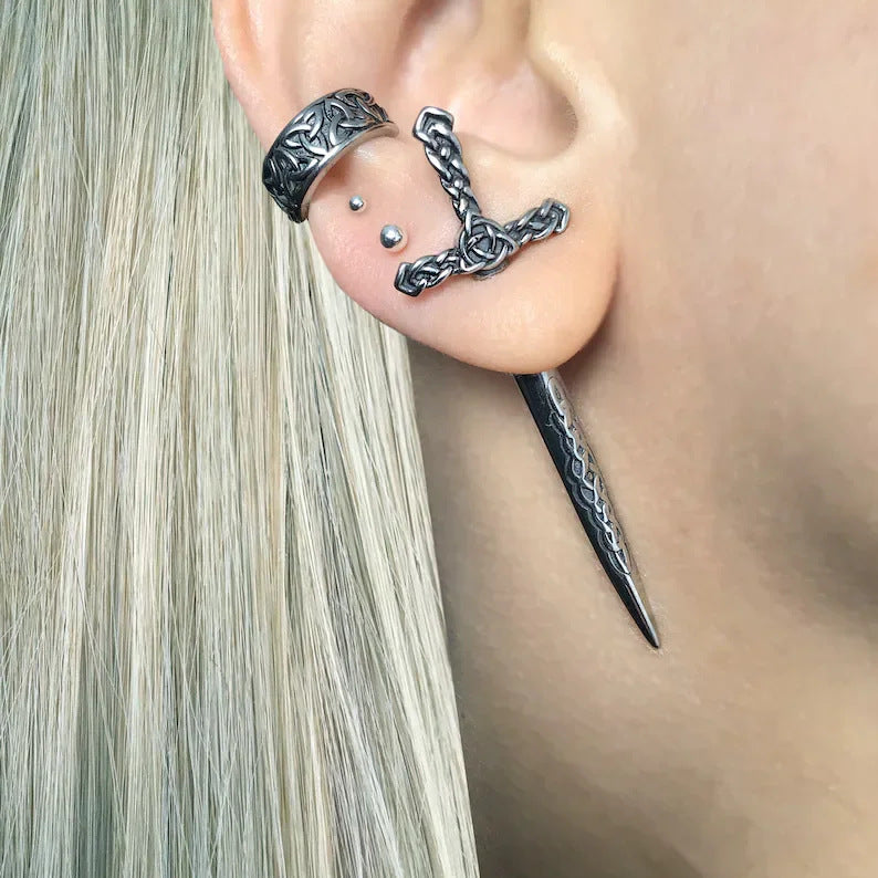 Wholesale Gothic Vintage Women's Sword Stud Earrings ACC-ES-FuSu028