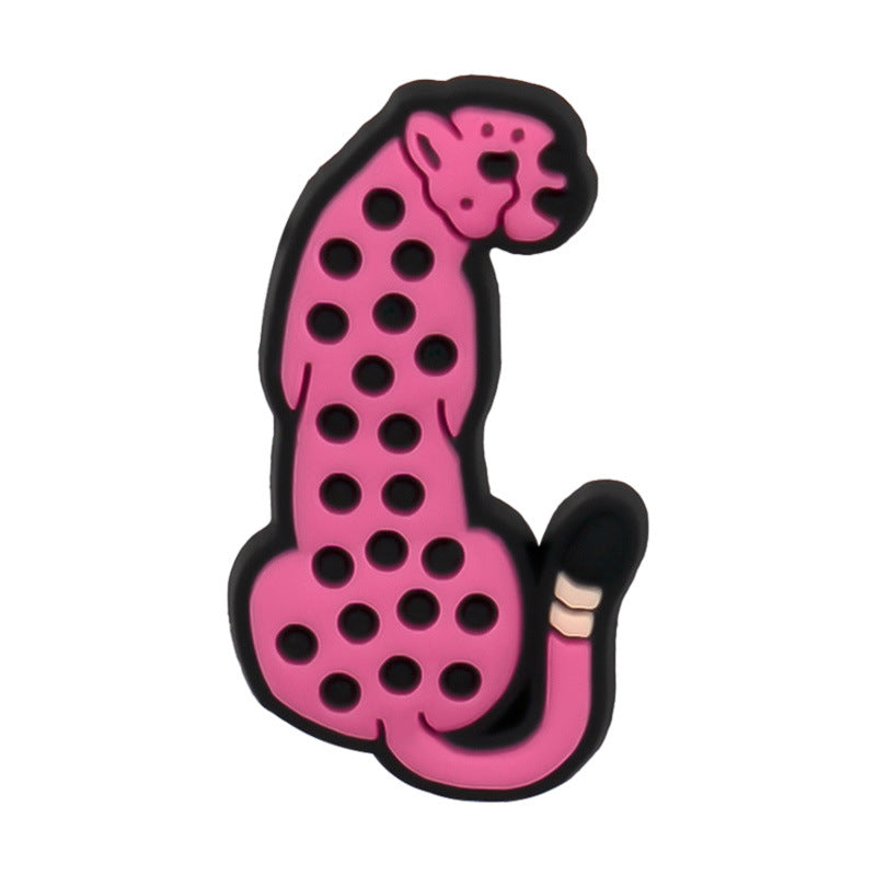 Wholesale Random 100pcs Leopard Print Series Shoes Accessories Shoes Charms