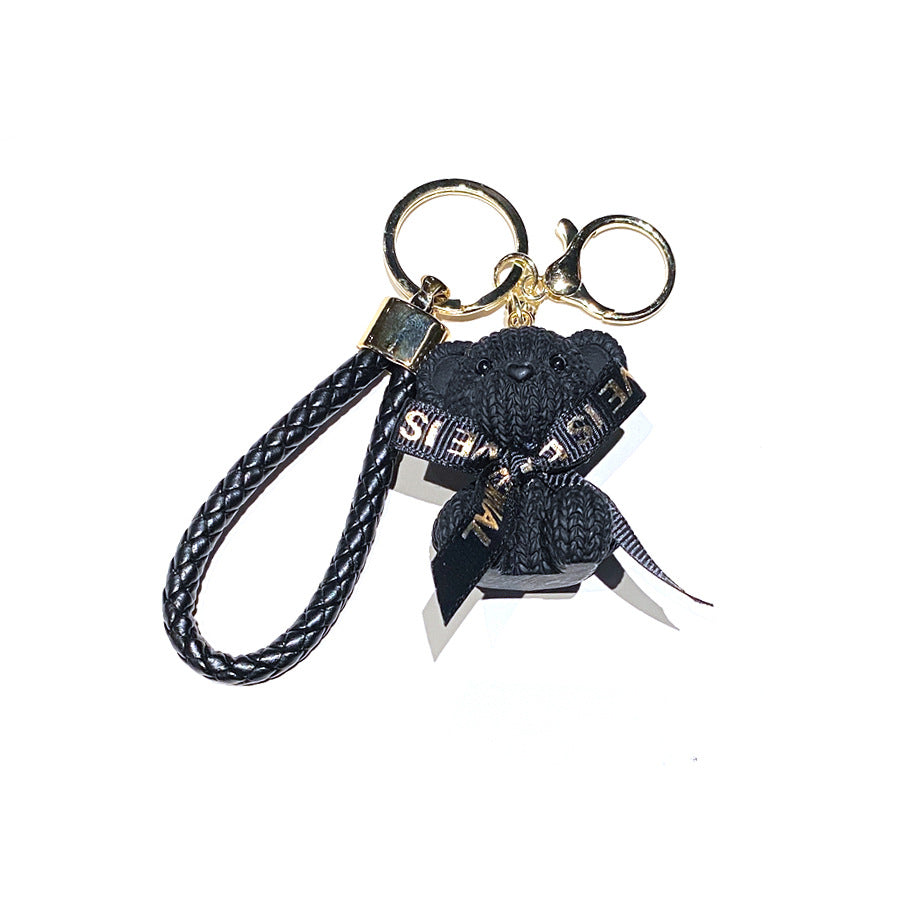 Wholesale Cartoon Bear PVC Soft Keychain Creative Keychain ACCVIP-KC-XinShu004