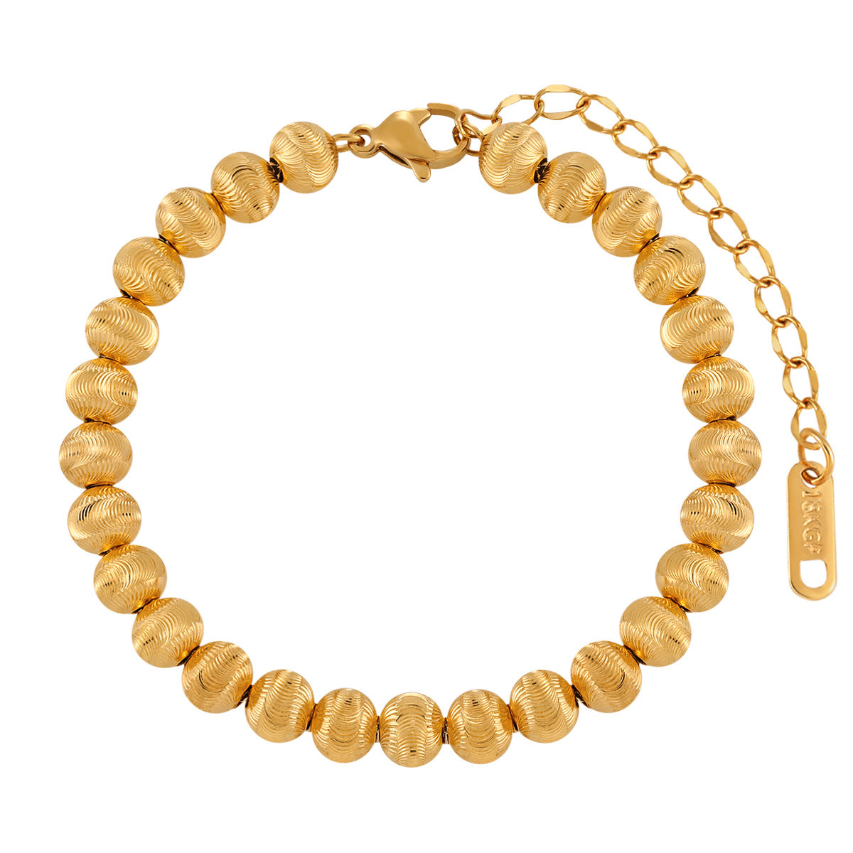 Wholesale Beads Flower Beaded Bracelet  Titanium Steel Bracelet