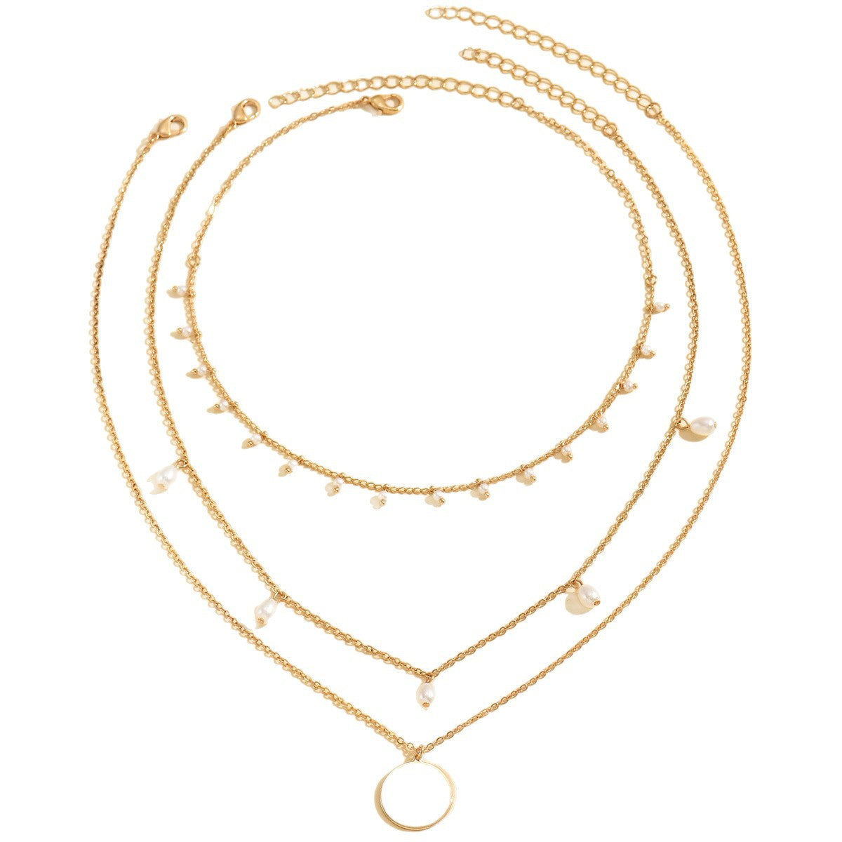 Wholesale multi-layered  niche pendant necklace