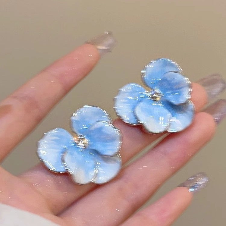 Wholesale  Flower Earrings  Retro Petal Earrings