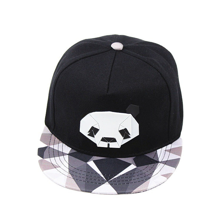 Wholesale  panda  three-dimensional offset printing flat  baseball cap
