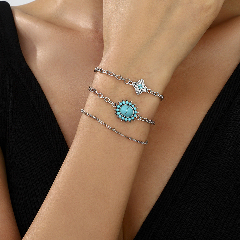 Wholesale Vintage Bohemian Turquoise Bracelet