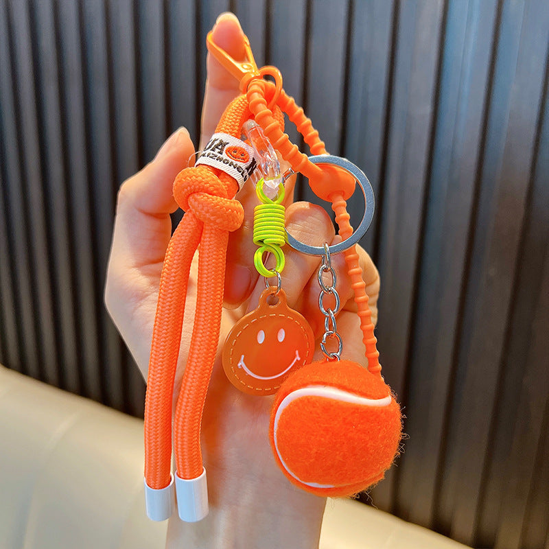 Wholesale Acrylic Tennis Tassel Keychain - Trendy Car Key Accessory for Everyday Use