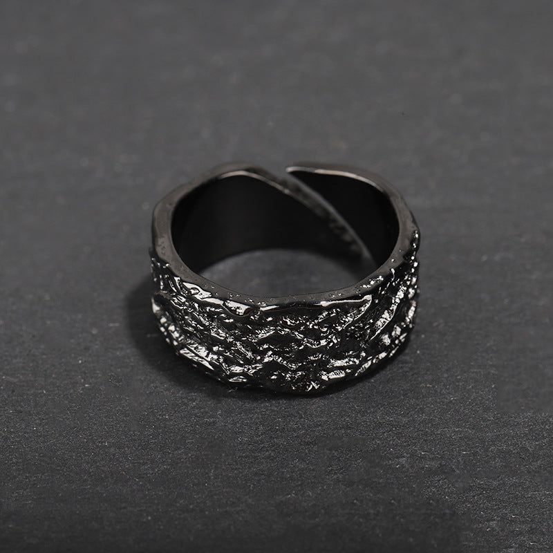 Wholesale handmade texture feeling fault ring