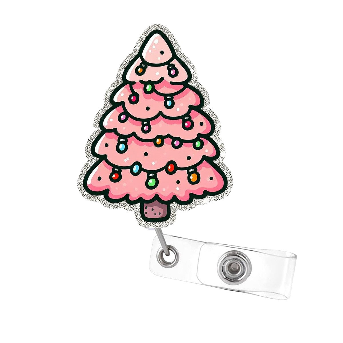 Wholesale acrylic Christmas tree medical   Badge Reels