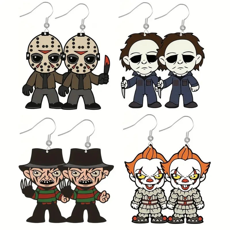 Wholesale  Horror Movie Figure Acrylic  Earrings