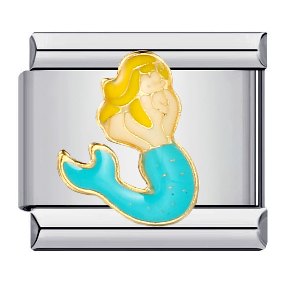 Wholesale Italian Charm Bracelet 9mm DIY Splicing Removable Girl Elements Stainless Steel Composable Bracelet