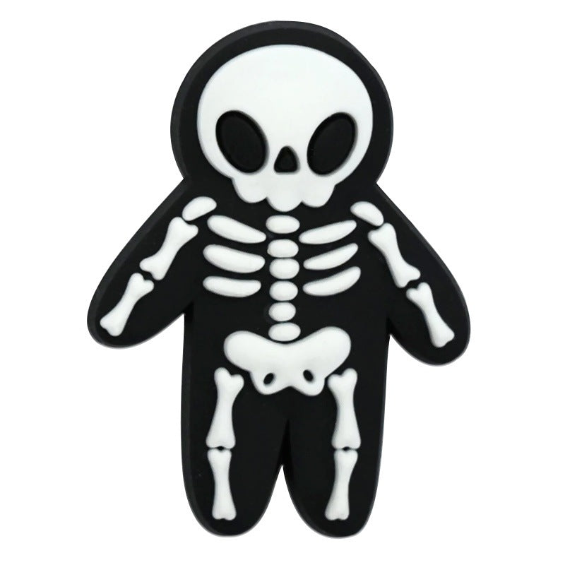 Wholesale  Random 100pcs Cartoon Christmas Nightmare Series PVC Soft Rubber Shoe Buckle Decoration