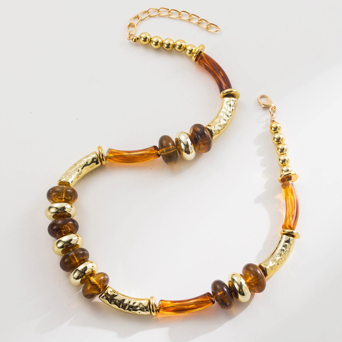 Wholesale Maillard Series Beaded Resin Necklace Personality Clavicle Chain