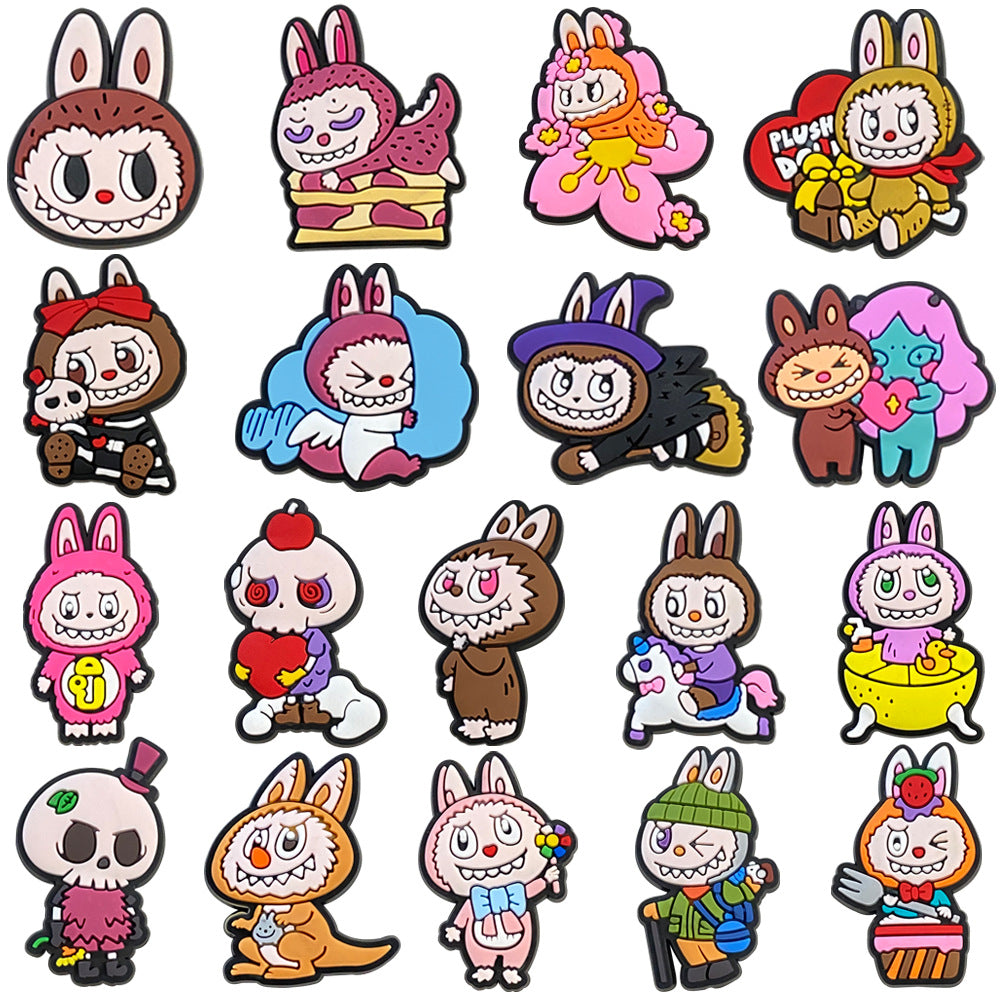 Wholesale Random 100pcs Cute Cartoon 10mm PVC Soft Straw Tube Cap