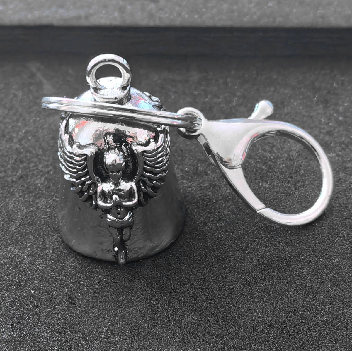 Wholesale Titanium Steel Punk Locomotive Lucky Angel Wings Necklaces