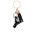 Wholesale  black resin keychain 26 English letter pendant keychain