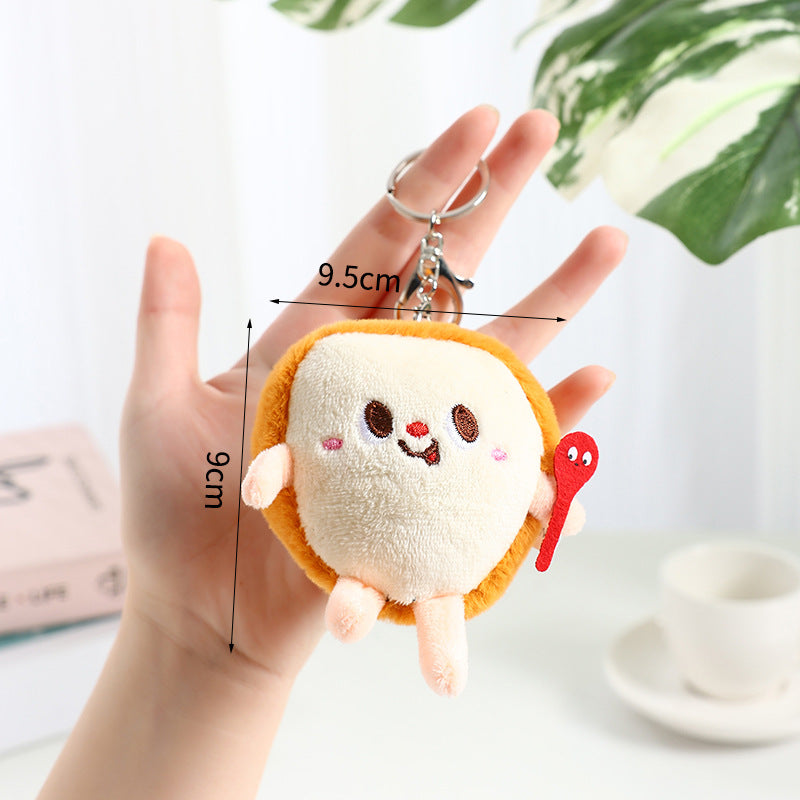 Wholesale Cartoon Chips Burger Hot Dog Plush Keychain ACC-KC-XiaW002
