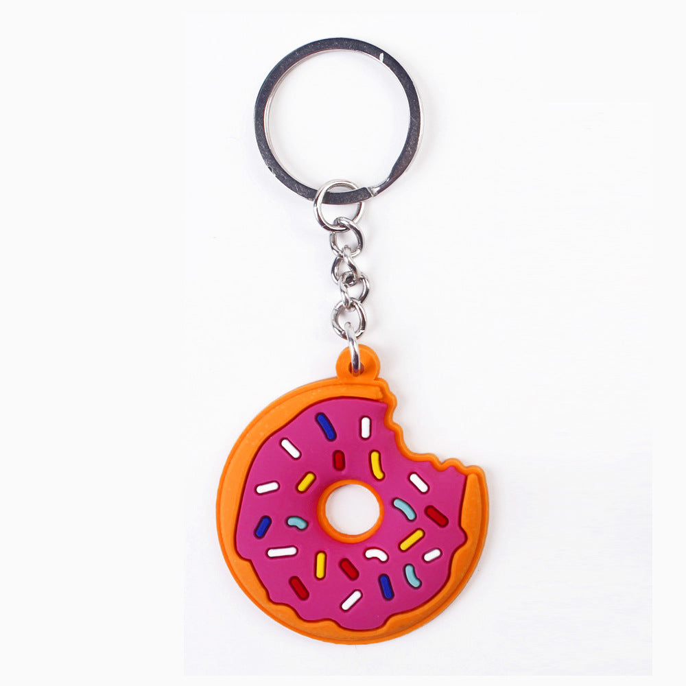 Wholesale PVC Donut Keychain