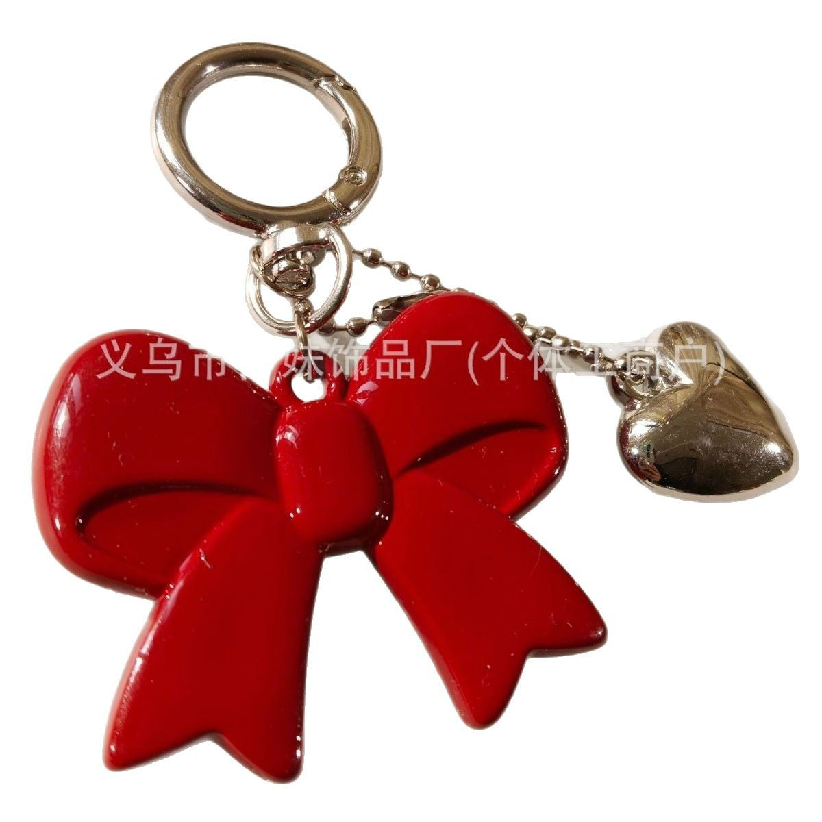 Wholesale  Bow Pendant  Red Love Pendant Keychain