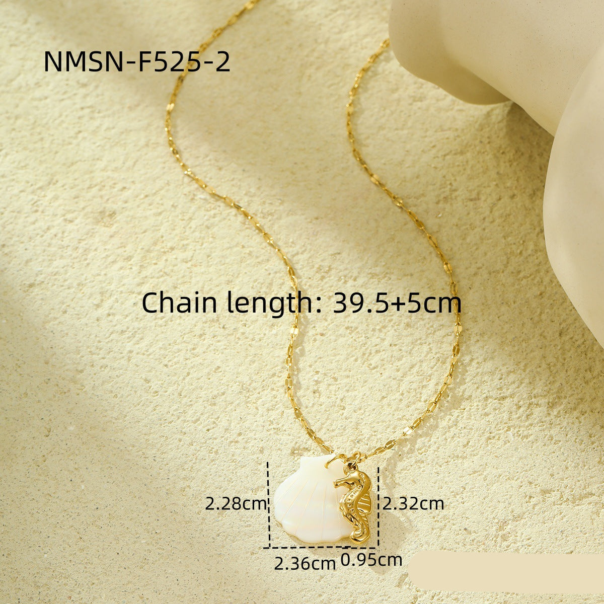 Wholesale  Stainless steel Shell Beach Wind Ocean Series Pendant Necklace